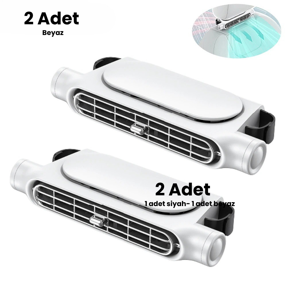 BreeziCar™ Araç Koltuğu Mini Klima Fanı – 3 Kademeli Serinlik, Anında Konfor