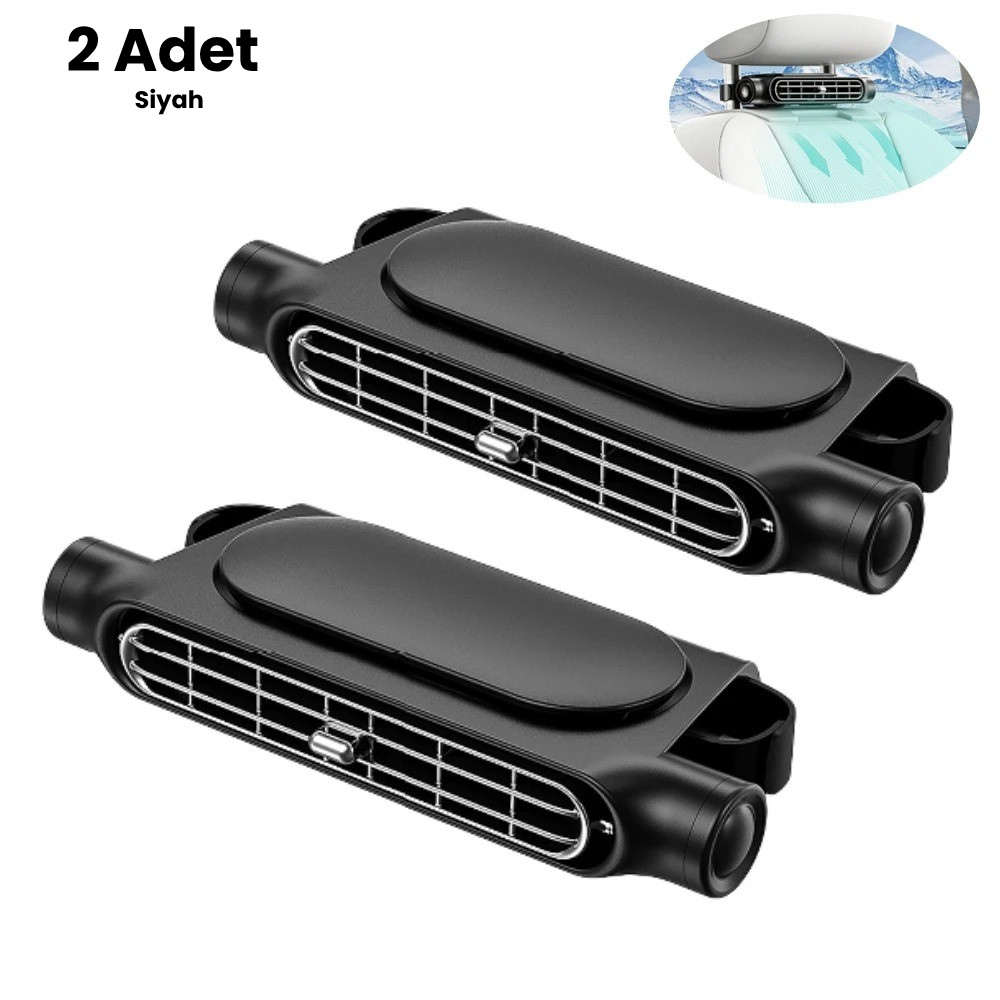 BreeziCar™ Araç Koltuğu Mini Klima Fanı – 3 Kademeli Serinlik, Anında Konfor